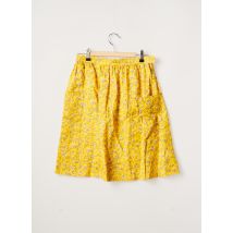 COMPTOIR DES COTONNIERS - Jupe mi-longue jaune en lin pour femme - Taille 34 - Modz