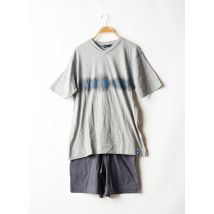 PUNTO BLANCO - Pyjashort gris en coton - Homme - Taille 38 - Modz