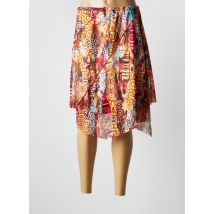 PAUSE CAFE - Jupe mi-longue jaune en polyester - Femme - Taille 40 - Modz