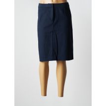 PAUSE CAFE - Jupe mi-longue bleu en coton - Femme - Taille 40 - Modz