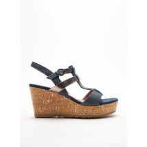 MARCO TOZZI - Sandales/Nu pieds bleu en cuir - Femme - Taille 40 - Modz