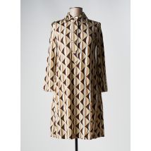 MALIPARMI - Robe mi-longue beige en viscose - Femme - Taille 38 - Modz