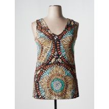 MALIPARMI - Top marron en polyamide - Femme - Taille 40 - Modz