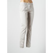 AIRFIELD - Pantalon slim gris en coton pour femme - Taille 38 - Modz