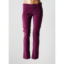 PIANURASTUDIO - Pantalon slim violet en coton - Femme - Taille W34 - Modz