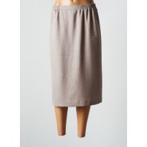 SOMMERMANN - Jupe mi-longue beige en polyester - Femme - Taille 40 - Modz