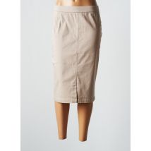 SOMMERMANN - Jupe mi-longue beige en coton - Femme - Taille 40 - Modz