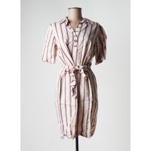 LA FEE MARABOUTEE - Robe mi-longue beige en viscose - Femme - Taille 46 - Modz