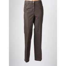 KJBRAND - Pantalon slim marron en coton - Femme - Taille 58 - Modz