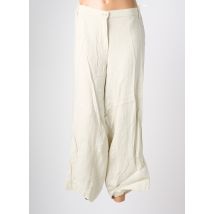 KJBRAND - Pantalon large beige en lin - Femme - Taille 60 - Modz