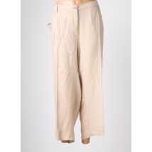 KJBRAND - Pantalon large beige en lin - Femme - Taille 60 - Modz