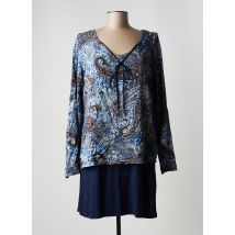 APRICO - Robe courte bleu en viscose - Femme - Taille 44 - Modz