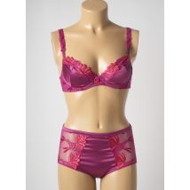 LOUISA BRACQ - Ensemble lingerie rose en polyamide - Femme - Taille TU - Modz