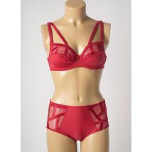 LOUISA BRACQ - Ensemble lingerie rouge en polyamide - Femme - Taille TU - Modz