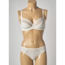LOUISA BRACQ - Ensemble lingerie beige en polyamide - Femme - Taille TU - Modz