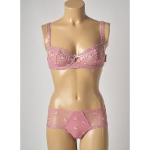 LOUISA BRACQ - Ensemble lingerie rose en polyamide - Femme - Taille TU - Modz