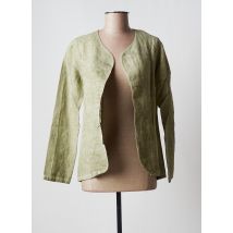 GG LUXE - Veste casual vert en lin - Femme - Taille 36 - Modz