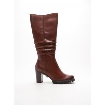 MARCO TOZZI - Bottes marron en cuir - Femme - Taille 39 - Modz