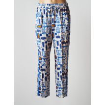 TINTA STYLE - Pantalon droit bleu en viscose - Femme - Taille 36 - Modz