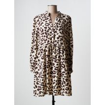 PAPILLONNE - Robe courte beige en polyester - Femme - Taille 40 - Modz