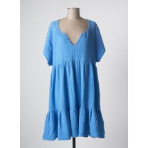 BLUTSGESCHWISTER - Robe mi-longue bleu en coton - Femme - Taille 36 - Modz