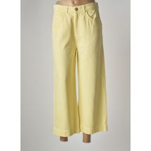 KING LOUIE - Jeans coupe large jaune en coton - Femme - Taille 40 - Modz