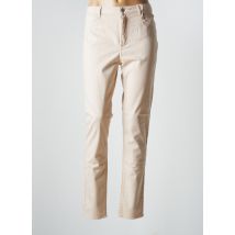 KANOPE - Pantalon slim beige en coton - Femme - Taille 34 - Modz