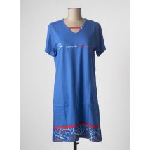 ROSE POMME - Chemise de nuit bleu en coton pour femme - Taille 40 - Modz