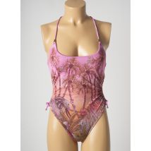PIN UP - Maillot de bain 1 pièce rose en polyester - Femme - Taille 34 - Modz