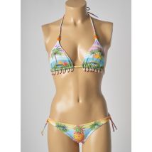 PIN UP - Maillot de bain 2 pièces bleu en polyamide - Femme - Taille 34 - Modz