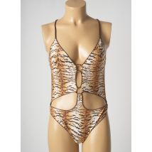 PIN UP - Maillot de bain 1 pièce marron en polyester - Femme - Taille 34 - Modz