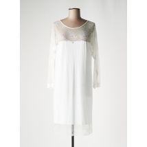 COEMI - Chemise de nuit blanc en modal - Femme - Taille 36 - Modz