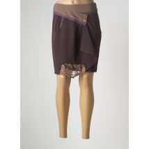 ENJOY - Jupe courte marron en polyamide - Femme - Taille 38 - Modz