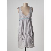 ENJOY - Robe mi-longue gris en viscose - Femme - Taille 36 - Modz