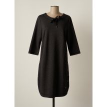 BRANDTEX - Robe mi-longue noir en viscose - Femme - Taille 40 - Modz