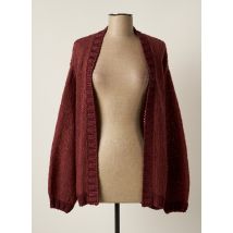 COPENHAGEN - Gilet manches longues rouge en acrylique - Femme - Taille 38 - Modz