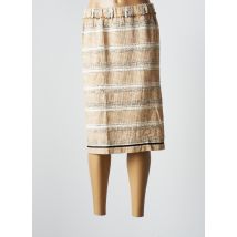 POMANDERE - Jupe mi-longue beige en coton - Femme - Taille 34 - Modz