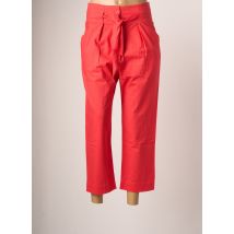 ATHÉ - Pantalon 7/8 rose en coton - Femme - Taille 38 - Modz