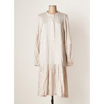SECOND FEMALE - Robe mi-longue beige en viscose - Femme - Taille 36 - Modz