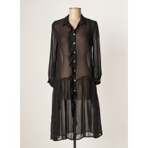 ATTIC AND BARN - Robe mi-longue noir en soie - Femme - Taille 34 - Modz