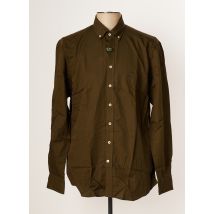 FYNCH-HATTON - Chemise manches longues vert en lyocell - Homme - Taille L - Modz
