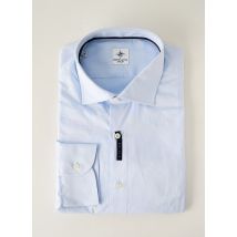 BLUSALINA - Chemise manches longues bleu en coton pour homme - Taille L - Modz