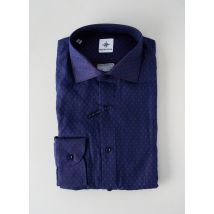 BLUSALINA - Chemise manches longues bleu en coton - Homme - Taille M - Modz