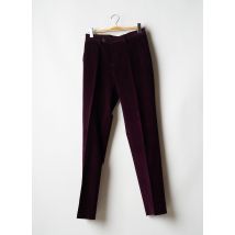 COSSERAT - Pantalon droit violet en coton - Homme - Taille 40 - Modz