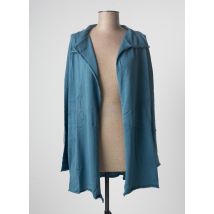 STEFAN GREEN - Gilet manches longues bleu en coton pour femme - Taille 36 - Modz