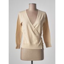 STEFAN GREEN - Gilet cache-cœur beige en coton pour femme - Taille 38 - Modz