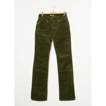 TEENFLO - Pantalon droit vert en coton - Femme - Taille W28 - Modz