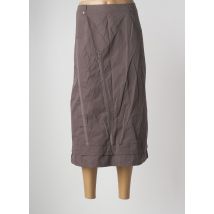 VOODOO - Jupe mi-longue gris en coton - Femme - Taille 46 - Modz