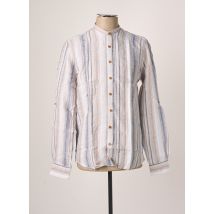 IZAC - Chemise manches longues beige en lin - Homme - Taille S - Modz