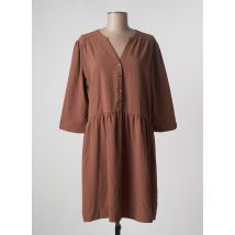 GRACE & MILA - Robe mi-longue marron en bambou - Femme - Taille 40 - Modz
